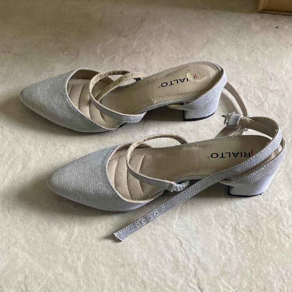 Silver Shiny Heels